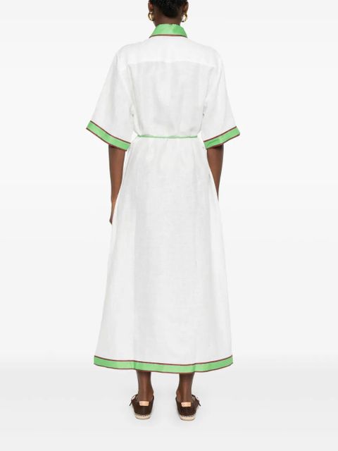 ALEMAIS linen dress - White