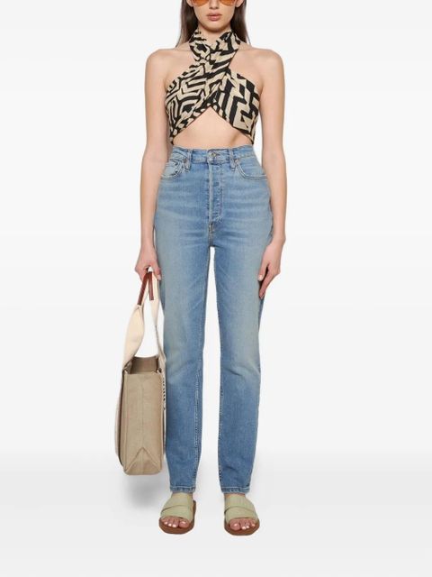 Johanna Ortiz halterneck print top - Black - zdjęcie produktu nr 2