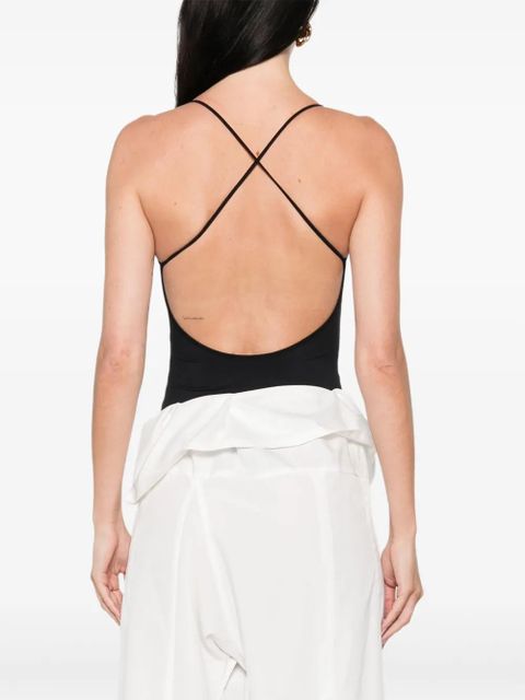 WARDROBE.NYC v-neck bodysuit - Black