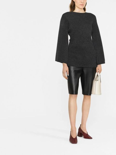 TOTEME round-neck wide-sleeve jumper - Grey