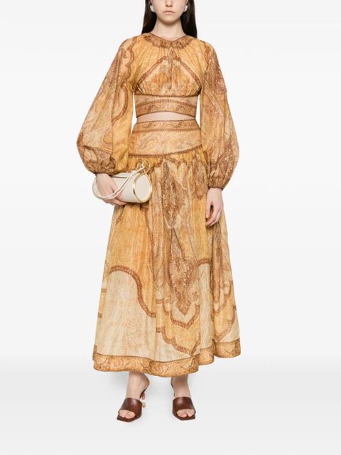 ZIMMERMANN Wanderlust maxi skirt - Yellow - zdjęcie produktu nr 2