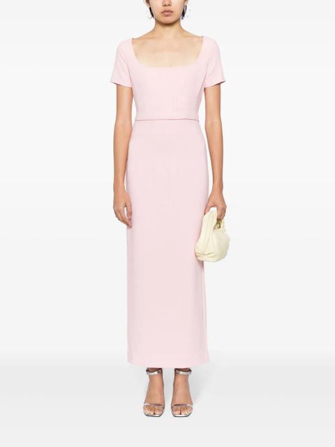 STAUD Jeremiah crepe maxi skirt - Pink