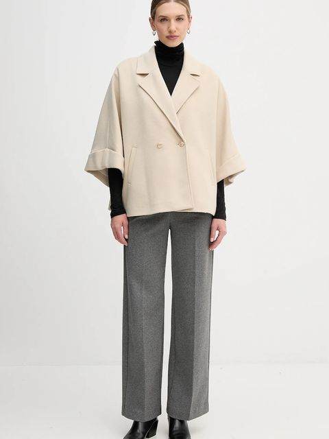 Gaudi płaszcz kolor beżowy 521FD35015 - zdjęcie produktu nr 2