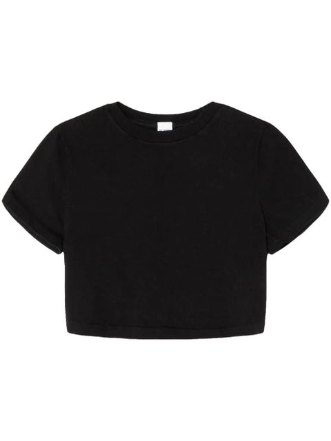 RE/DONE short-sleeve cropped T-shirt - Black - zdjęcie produktu nr 1