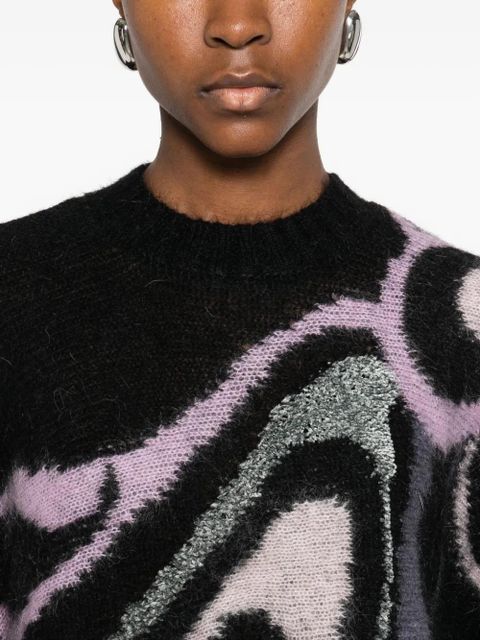 PUCCI Aline graphic-print crew-neck sweater - Black - zdjęcie produktu nr 2