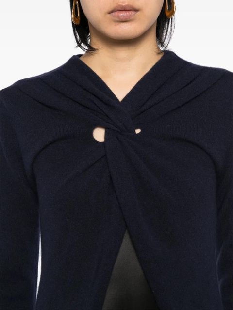 Christopher Esber twist front cashmere dress - Blue - zdjęcie produktu nr 2