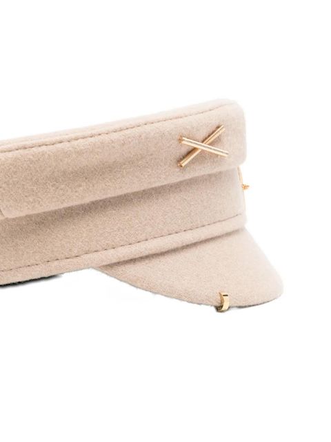 Ruslan Baginskiy gold-logo cross-detail hat - Neutrals - zdjęcie produktu nr 2