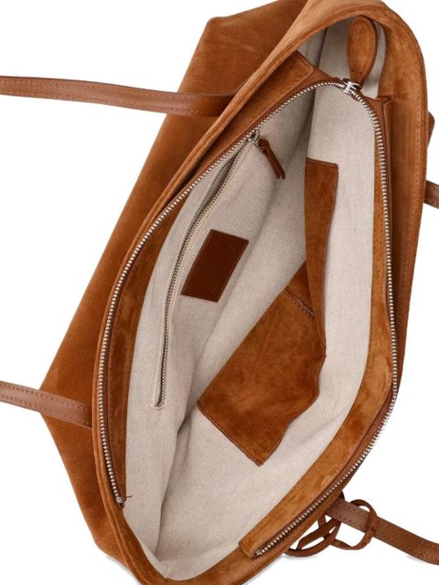 Liffner Sprout suede tote bag - Brown