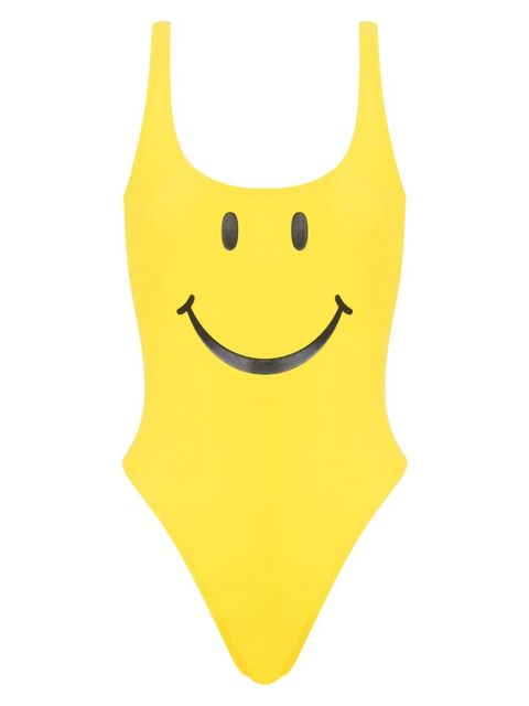 Moschino smiley face-motif swimsuit - Yellow - zdjęcie produktu nr 1