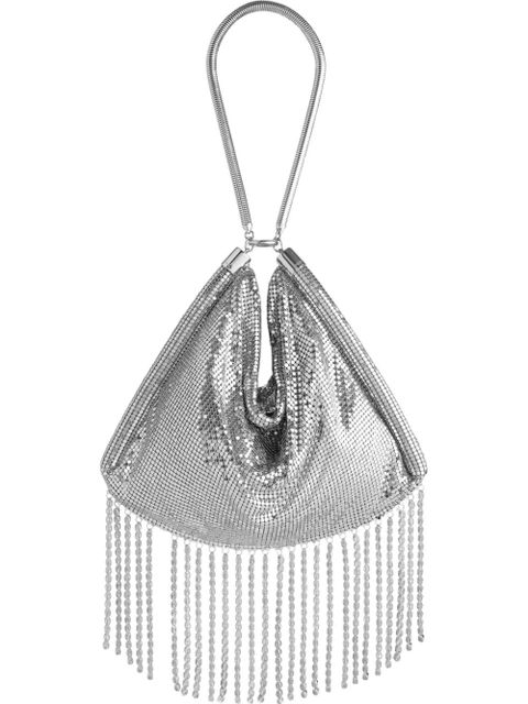 Rabanne chainmail fringe shoulder bag - Silver - zdjęcie produktu nr 1