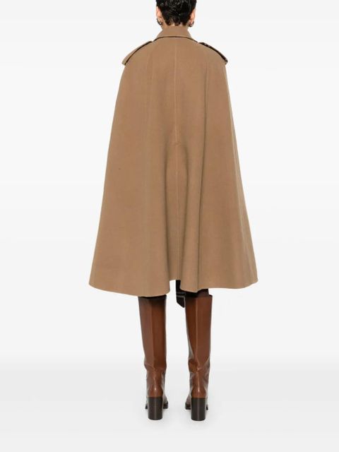 Burberry wool cape - Brown