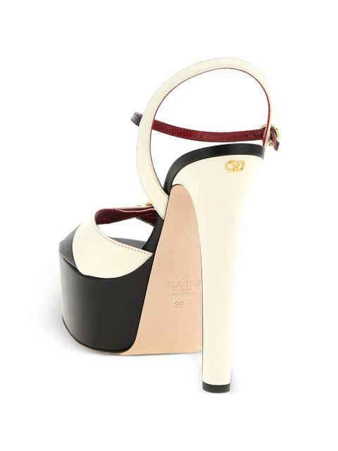 Valentino Garavani two-tone platform sandals - Neutrals