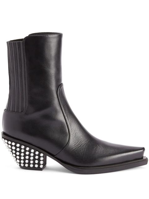 Giuseppe Zanotti Yanhira 75mm crystal-embellished ankle boots - Black - zdjęcie produktu nr 1