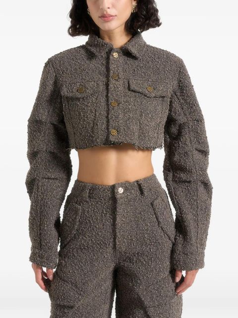 Manière De Voir Catherine bouclé pocket jacket - Brown