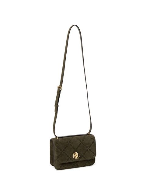 Lauren Ralph Lauren medium Sophee embossed logo cross body bag - Green