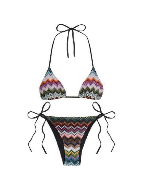 Missoni zigzag tie beachwear - Black - zdjęcie produktu nr 1