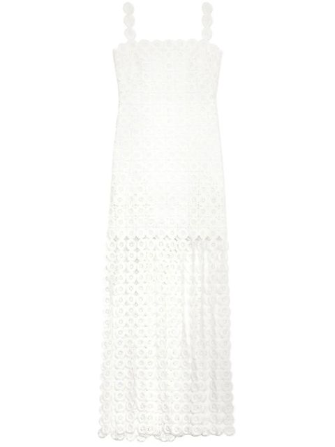 Simkhai fringe-detail sleeveless dress - White - zdjęcie produktu nr 1