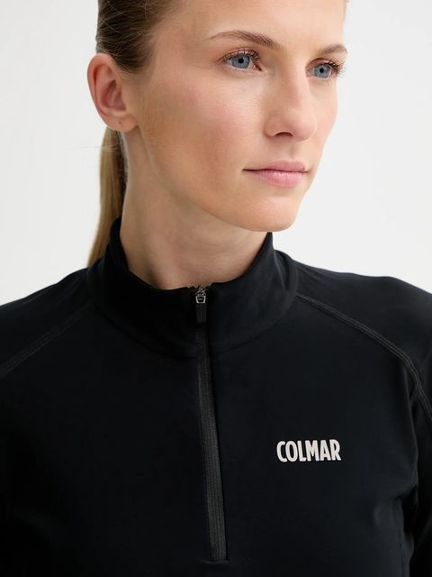 Colmar bluza sportowa damska kolor czarny gładka 9336.7LO