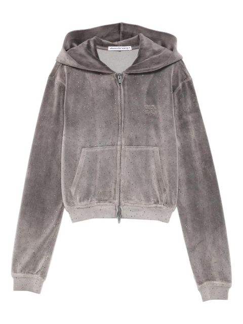 Alexander Wang embellished hooded sweater - Grey - zdjęcie produktu nr 1