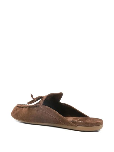 Miu Miu bow-detail mules - Brown