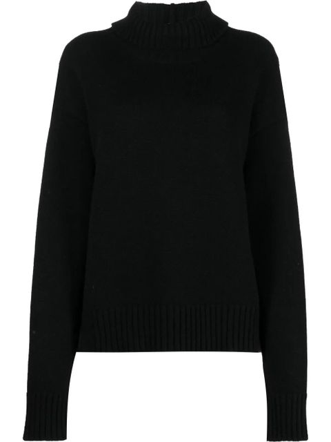 Jil Sander roll-neck loose-fit jumper - Black - zdjęcie produktu nr 1