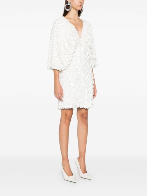 ROTATE BIRGER CHRISTENSEN wide sleeve mini dress - White