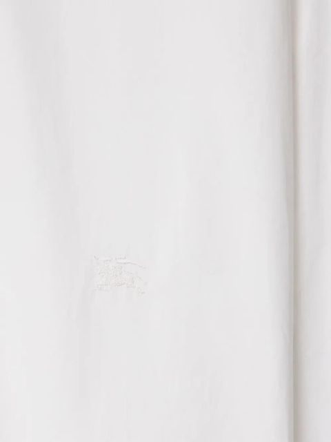 Burberry embroidered long-sleeve shirt - White