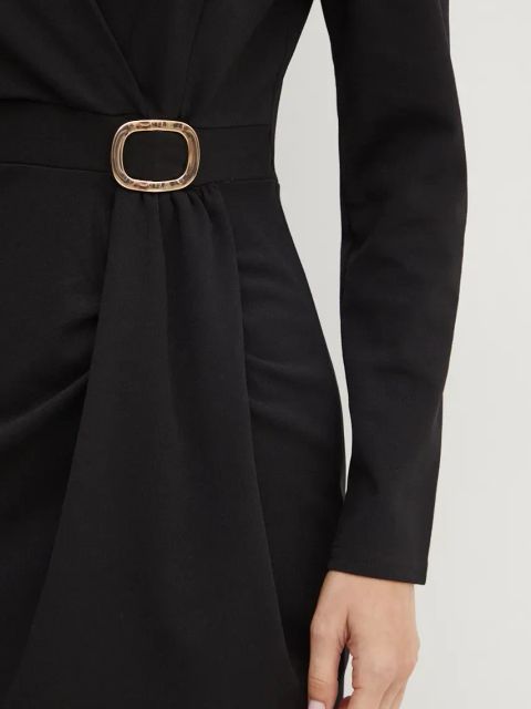 Morgan sukienka RJIMY kolor czarny mini rozkloszowana RJIMY