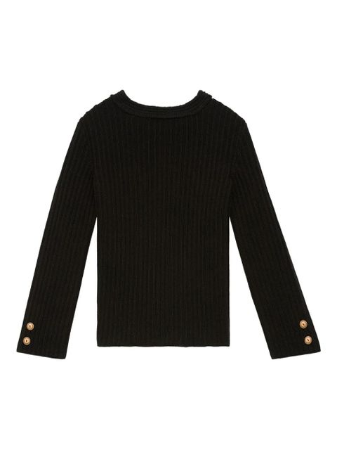 ISABEL MARANT ribbed button-detail sweater - Black - zdjęcie produktu nr 1