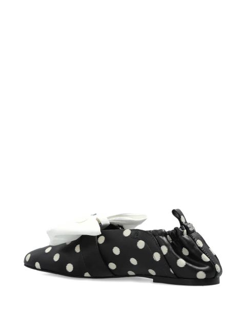 GANNI polka-dot ballerinas - Black