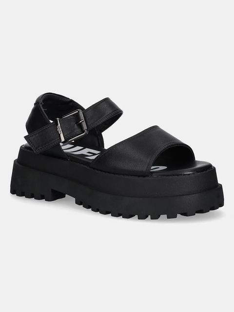 Buffalo sandały Pluto Jojo damskie kolor czarny na platformie 1602267-BLK - zdjęcie produktu nr 1