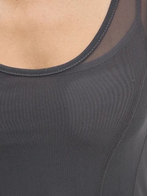 Gestuz sukienka kolor szary maxi dopasowana 10909463