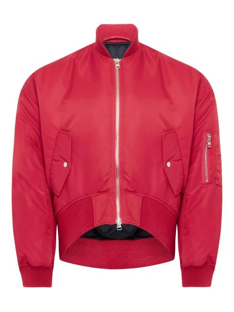 JW Anderson boxy zip-front bomber jacket - Red - zdjęcie produktu nr 1