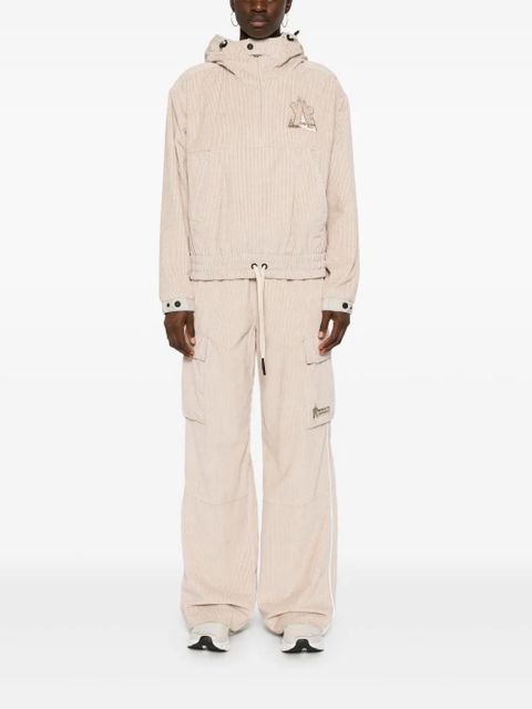 Moncler Grenoble logo-patch trousers - Pink - zdjęcie produktu nr 2
