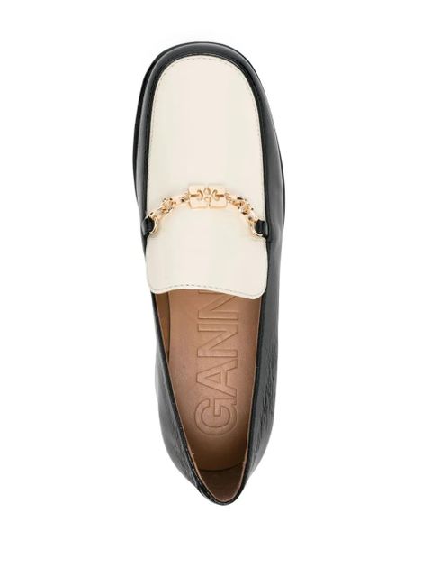 GANNI 70mm platform loafers - Black
