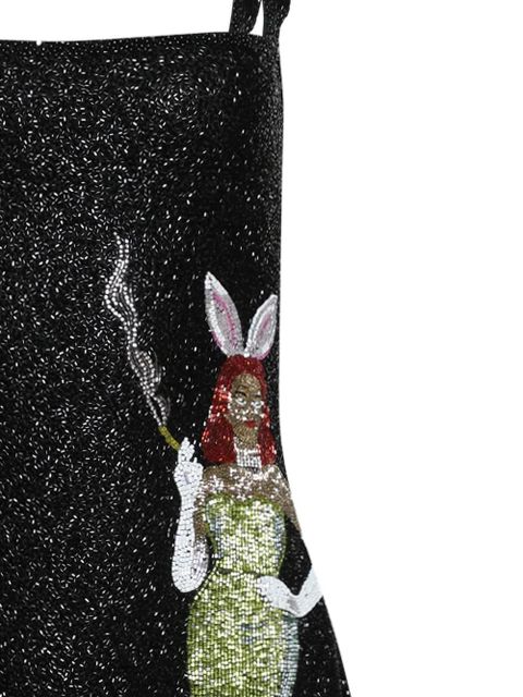 Clio Peppiatt Bunny mini dress - Black - zdjęcie produktu nr 2