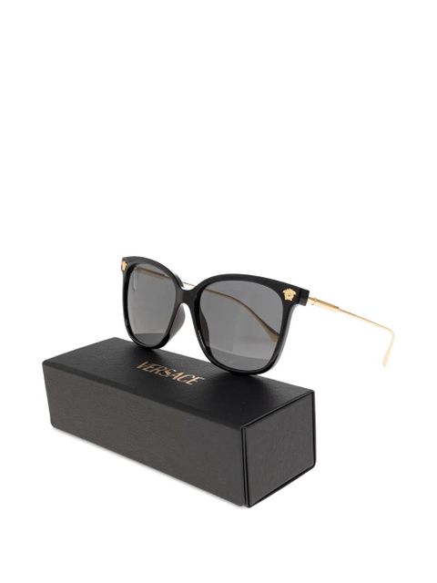 Versace Eyewear Medusa plaque square-frame sunglasses - Black - zdjęcie produktu nr 2