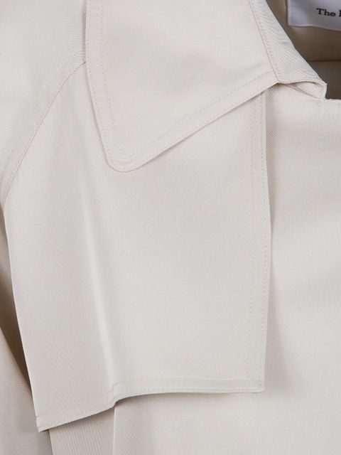 The Frankie Shop double-breasted belted trench coat - Neutrals