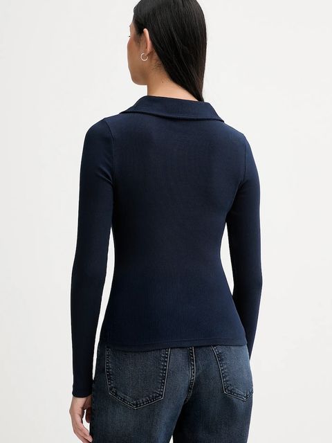 Tommy Jeans longsleeve kolor granatowy DW0DW21933