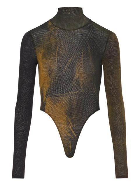 Jean Paul Gaultier open back printed body - Black - zdjęcie produktu nr 2