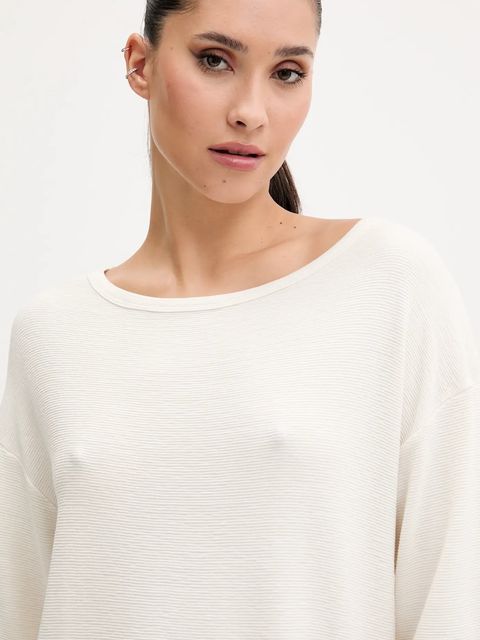 BOSS t-shirt lounge damski kolor beżowy 50540029