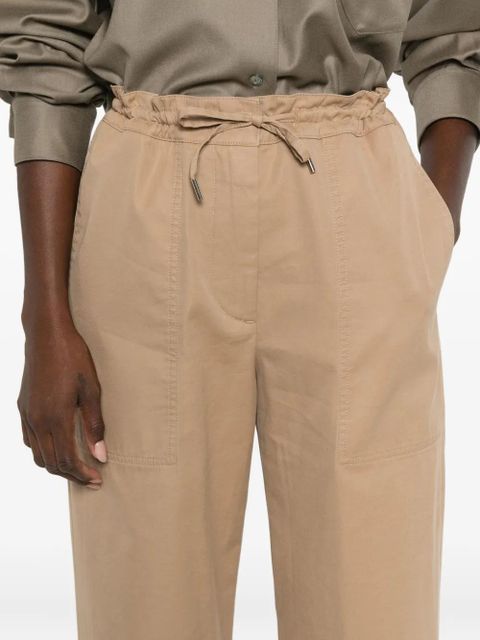 The Row Mende drawstring-waist trousers - Neutrals