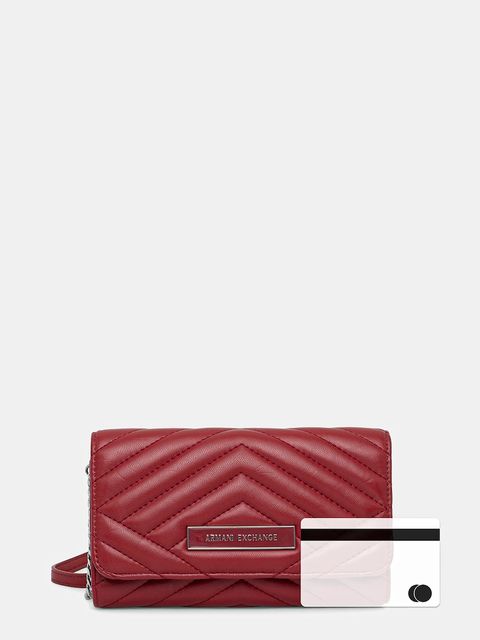 Armani Exchange kopertówka kolor czerwony 948481 4R742