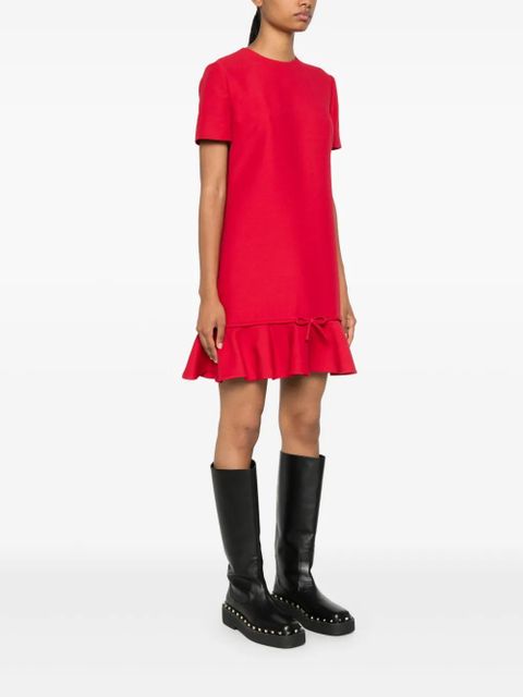Valentino Garavani bow-detail mini dress - Red