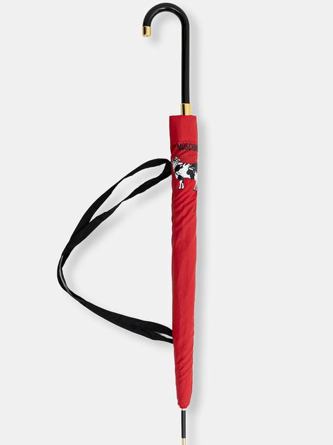 Moschino parasol kolor czerwony 9060