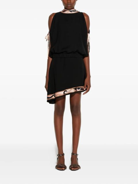 PUCCI asymmetric print-insert mini skirt - Black - zdjęcie produktu nr 2