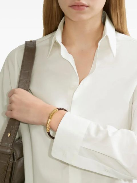 Burberry Check leather bracelet - Brown - zdjęcie produktu nr 2