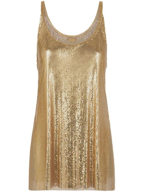 Rabanne mesh tank top - Gold - zdjęcie produktu nr 1