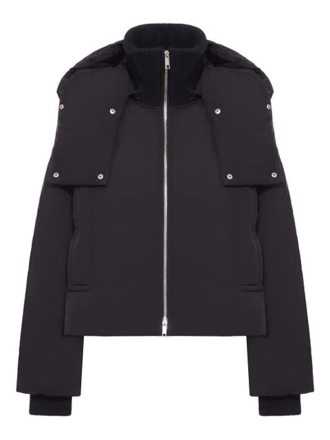 Sportmax puffer hooded zip-ip jacket - Black - zdjęcie produktu nr 1