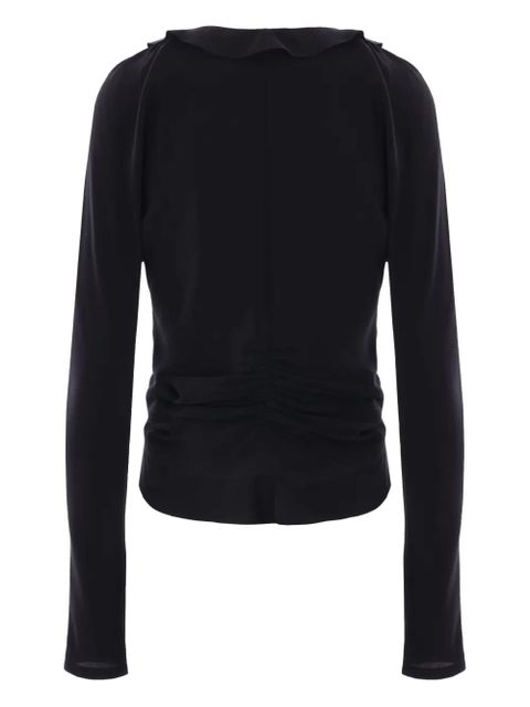 Saint Laurent crepe de chine blouse - Black